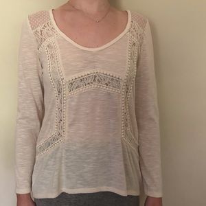 Altar’d State ivory long sleeve top